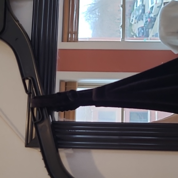 H&M Black Velvet Jumpsuit | Size 10 - Picture 6 of 9